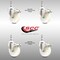 Service Caster 4 Inch 316SS Nylon Wheel Swivel 10mm Threaded Stem Caster Set Lock Brake SCC SCC-SS316TSTTL20S414-NYS-M1015-4 - alternate 2